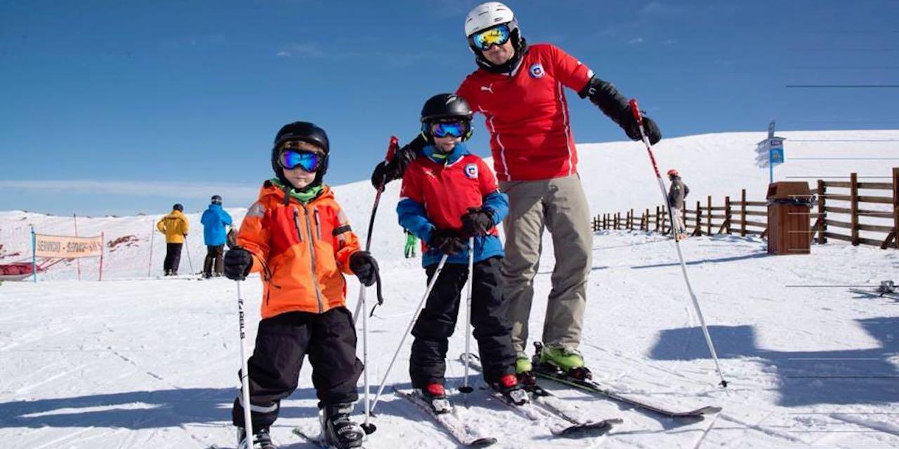 Learning to ski in La Parva